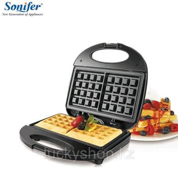 Аппарат для приготовления вафель, орешков и гриль SF-6063 Sonifer 800W 
