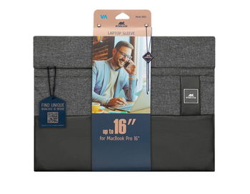 Ultrabook sleeve Rivacase 8805 for 16", Black Melange 