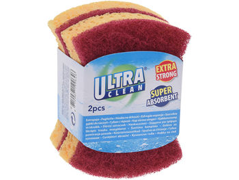 Набор губок для посуды Ultra Clean Super absorbent 2шт, 11X8cm 