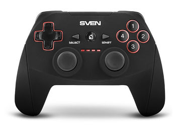 Wireless Gamepad SVEN GC-2040, 4 axes, D-Pad, 2 mini joysticks, 11 buttons 