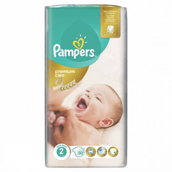 cumpără Pampers Scutece Premium Care 2, 3-6 kg, 50 buc. în Chișinău 