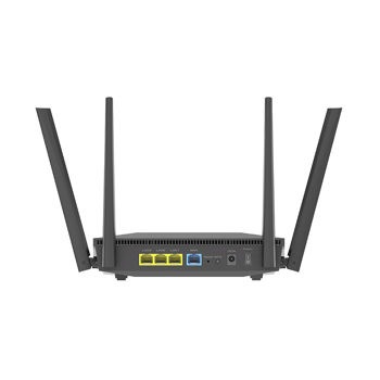 Беспроводной WiFi роутер ASUS RT-AX52 AX1800 Dual Band WiFi 6 (802.11ax) AiMesh Router, WiFi 6 802.11ax Mesh System, AX1800 1201 Mbps+574 Mbps, dual-band 2.4GHz/5GHz, WAN:1xRJ45 LAN: 3xRJ45 10/100/1000