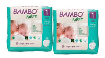 купить Набор Подгузники Bambo Nature 1  (2-4 кг), 22 шт в Кишинёве 