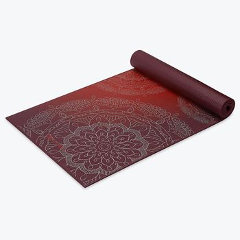 Коврик для йоги 173x61x0.6 см PVC Gaiam Metallic Sunset 63417 (5823) 