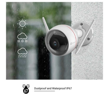 EZVIZ COLOR VU 2 Мегапиксели  Wi-Fi Micro SD 256GB CS-C3W-A0-3H2WFL (Bullet 2Mpx 2,8mm 