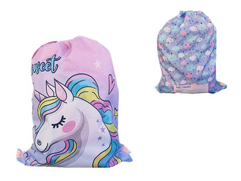 Geanta-rucsac pentru incaltaminte PREMIUM Pastel unicorn 45X32cm 