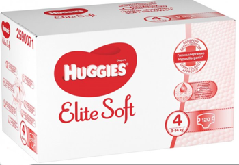 купить Подгузники Huggies Elite Soft 4 BOX  (8-14 кг), 2x60 шт в Кишинёве 