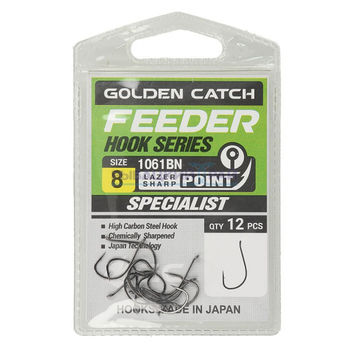 Cîrlige Golden Catch Feeder Nr8, 12buc 