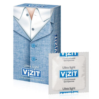 cumpără Prezervative Vizit N12 "Hi-Tech" Ultra light (ultrasubtiri) în Chișinău 