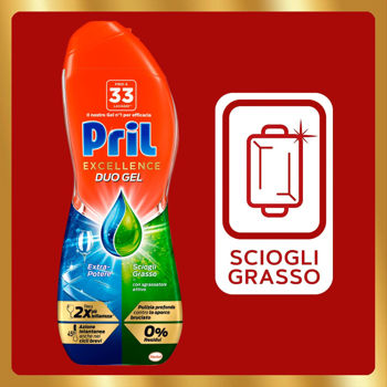 Pril gel detergent pentru masina de spălat vase, 33 spălari, 600ml 