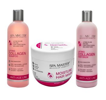 LIFTING COLLAGEN ANTI-AGE LINE  Set pentru volumul părului cu colagen 