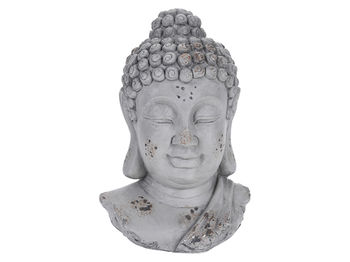 Statuie "Cap de Buddha" 27cm, gri 