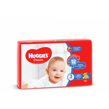 купить Huggies подгузники Classic Jumbo 3, 4-9кг,58 шт в Кишинёве 