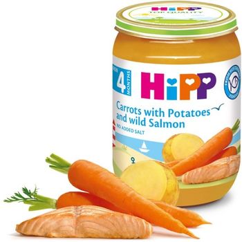 cumpără Hipp 6105 Piure morcov și cartofi cu somon 190g în Chișinău 