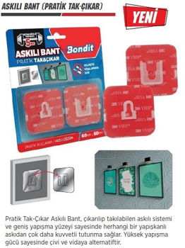 BONDIT - suport universal de perete 6cm*6cm 