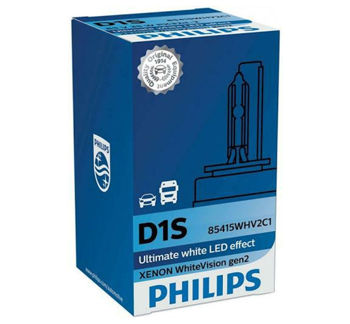 D1S PHILIPS 5000K LED EFECT WhiteVision 85V 35W PK32d-2 XENON 85415WHV2C1 (1 лампа) 