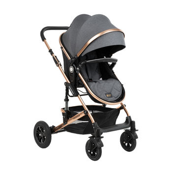 Stroller Kikka Boo 3 iin 1 Amaia Black DarkGrey 