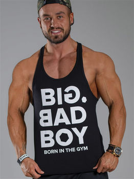 Men'S Tank Top Big Bad Boy Black L 