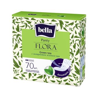 Absorbante pentru fiecare zi Bella Flora Green Tea, 70 buc. 