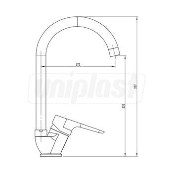 cumpără Baterie bucatarie H=31 mm  ESTA E-043 în Chișinău 