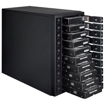 10-Bay SINGLE System External Enclosure Century "CRST1035U32CIS", USB3.2 Gen2 to 10x SATA 3.5" 