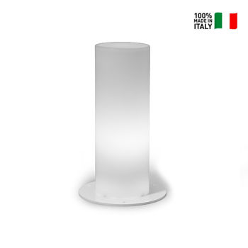 Lampa stalp de podea de exterior LYXO VERTIGO column H. 55 cm with Led light outdoor - wire - plastic base LA310-LOR055-019 included LED E27 10W 6500K (Lampa de podea de exterior cu bază din plastic  - cu fir)