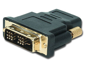 Gembird A-HDMI-DVI-2, HDMI to DVI female-male adapter with gold-plated connectors, bulk