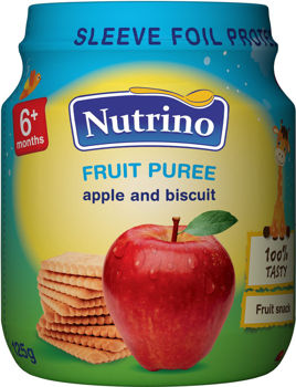 Piure NUTRINO mere si biscuiti 125g (6 luni) 