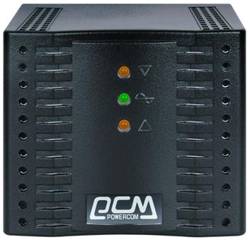 Stabilizer Voltage PowerCom  TCA-1200, 1200VA/600W, Black, 4 Shuko socket 