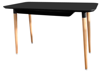 купить Прямоугольный стол с поверхностью МДФ и деревянными ножками. в Кишинёве 