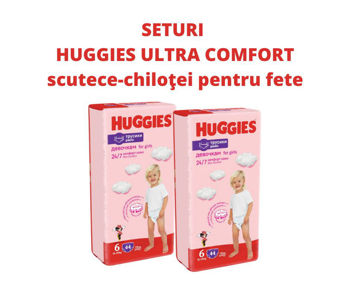 купить Набор трусики для девочек Huggies 6 (16-22 kg), 2x44 шт. в Кишинёве 