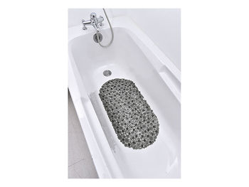Коврик для ванны овал 36X69cm Tendance серый, PVC 