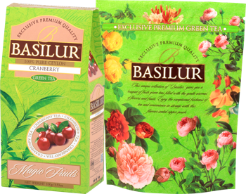 Ceai verde Basilur Magic Fruits, Cranberry, 100 g 