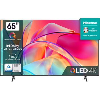 65" LED SMART TV Hisense 65E7KQ,  QLED, 3840x2160, VIDAA OS, Black 