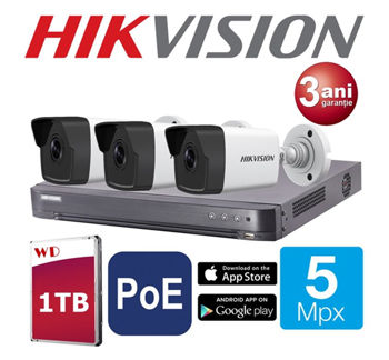 HIKVISION 5 Megapixeli IP POE 1TB 30m 