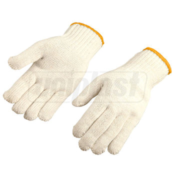 купить Перчатки рабочие хлопок и полиэстер 10" (белые)  TOLSEN в Кишинёве 