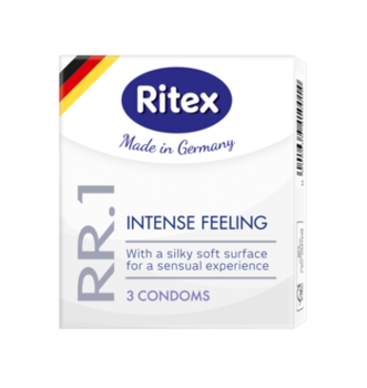 Prezervative - RITEX IDEAL - Extra lubrifiate & delicate, 3buc. 