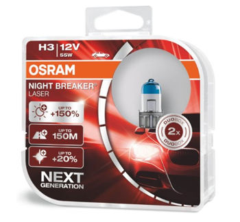 H3 Osram Night Breaker Laser +150% 