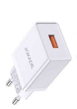 Jokade Wall Charger with Cable USB to Micro-USB Single Port 5A JB022, White 