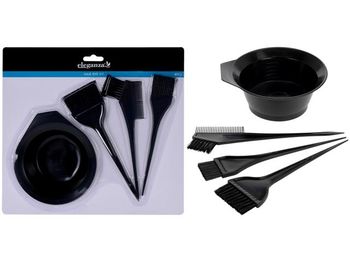 Set accesorii pentru vopsirea parului Eleganza vas + perii 3buc 