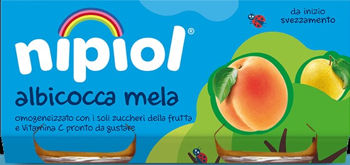 купить NIPIOL Пюре яблочное, абрикосовое (6 месяцев) 160г (2х80г) в Кишинёве 