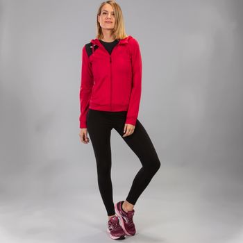 VESTA FEMEI SPIKE II HOODED ROȘU-NEGRU 