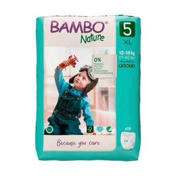 купить Трусики Bambo Nature 5, 12-18 кг, 38 шт в Кишинёве 