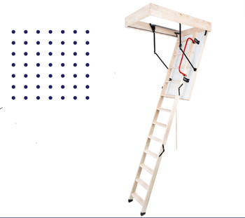 Чердачная деревянная лестница Termo 120*70*280 