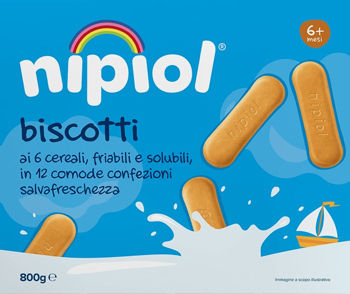 cumpără Biscuiţi NIPIOL 6 Cereale (6 luni) 800g în Chișinău 