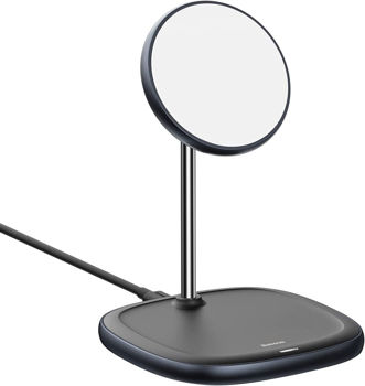 Baseus Wireless Charger Swan Magnetic Desktop Bracket Type-C 15W for iPhone 12/13/14, Black 