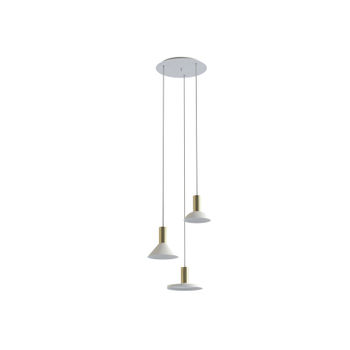 8031 Suspensie HERMANOS III white/solid brass 