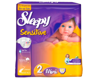 купить Sleepy Подгузники для детей Sensitive 2, 3-6 кг, 78 шт. в Кишинёве 