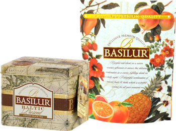 Чай черный  Basilur Lose Leaf Tea  PRESENT BALTIC, металлическая коробка  100 г 
