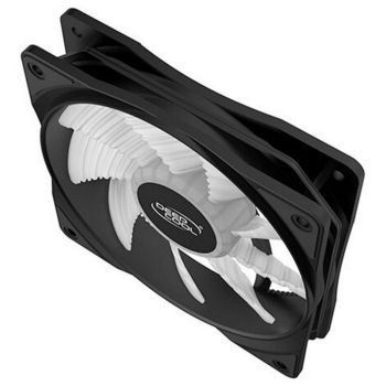 PC Case Fan Deepcool RF120W, 120x120x25, 21.9 dB, 48.9 CFM, 1300PM, White LED, Hydro Bearing 
